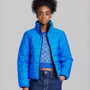 NWOT | wild fable | blue puffer jacket | XS